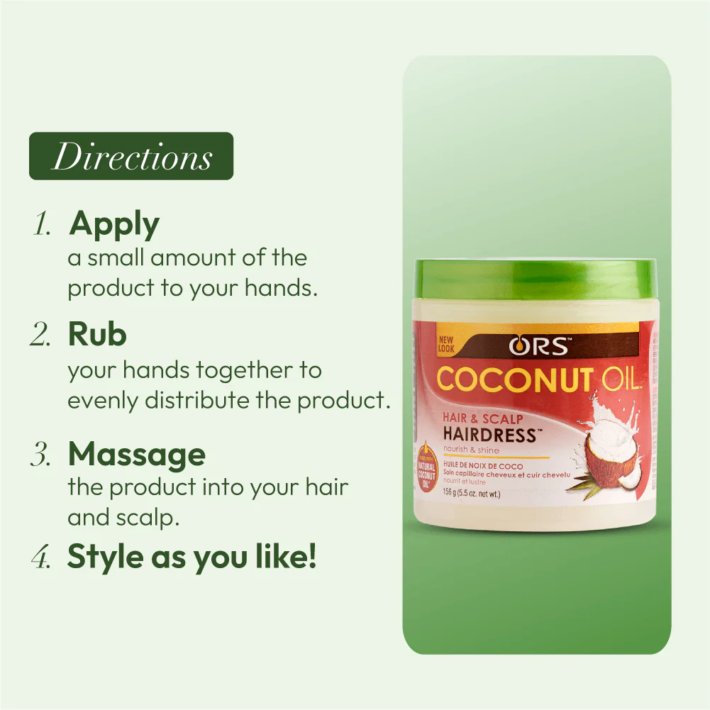ORS Coconut Oil Hair and Scalp Hairdress (5.5 oz) - Image 10