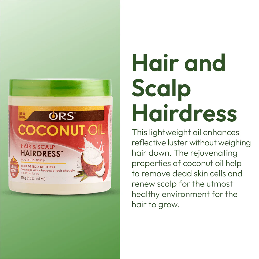 ORS Coconut Oil Hair and Scalp Hairdress (5.5 oz) - Image 5
