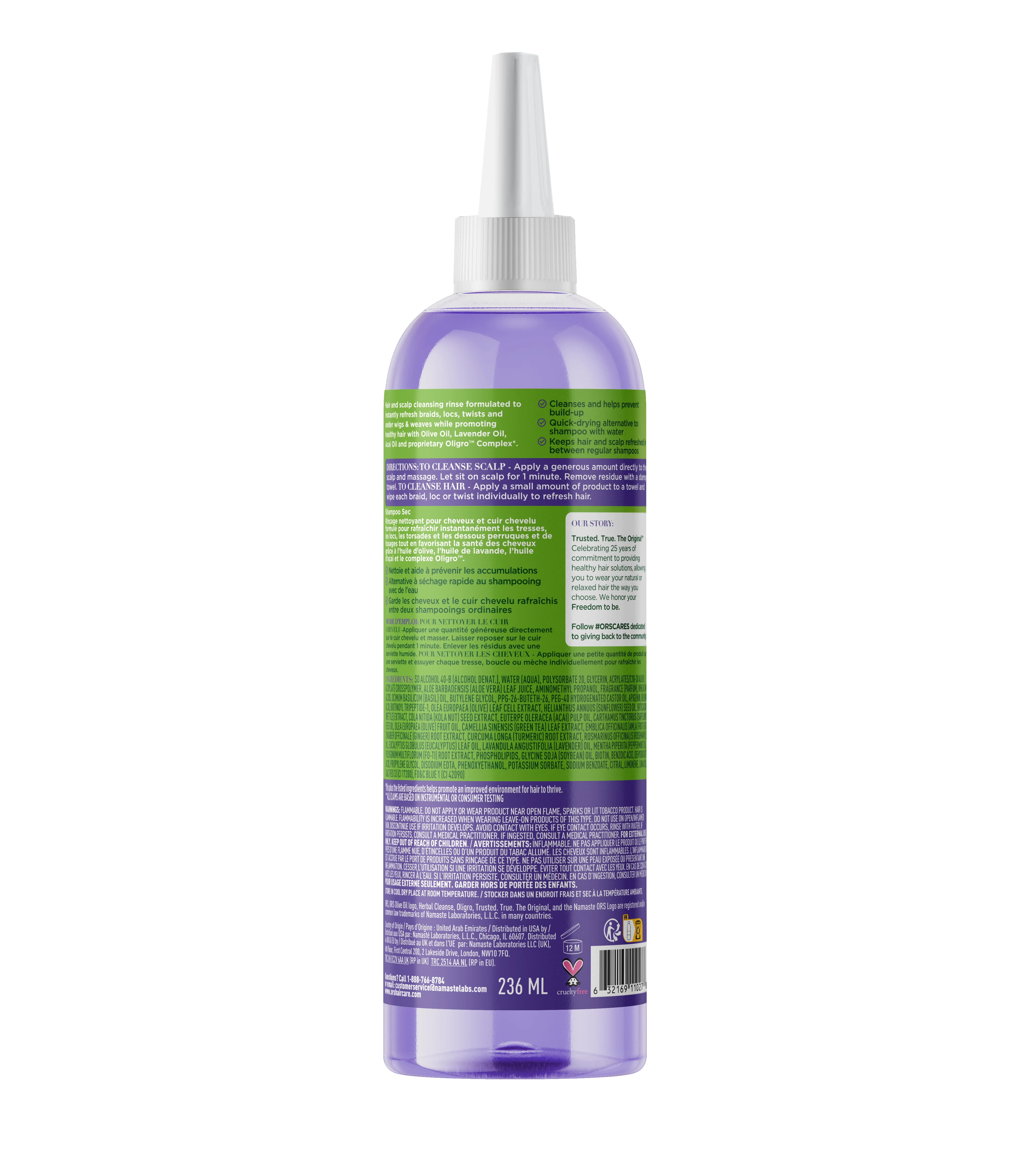 ORS Olive Oil Braidzone Herbal Cleanse Dry Shampoo for Scalp & Hair Nourishment (8.0 oz) - Image 3