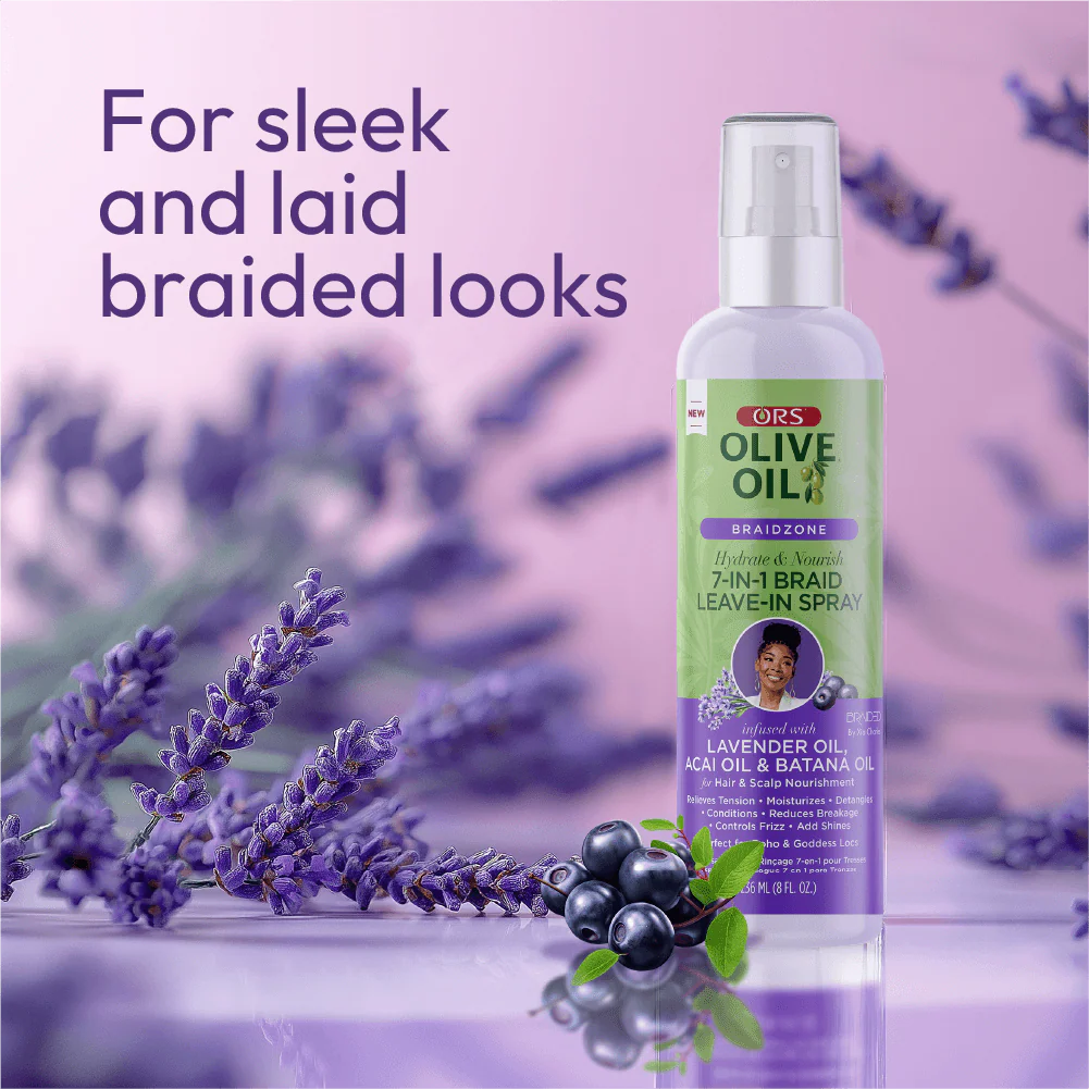 ORS Olive Oil Braidzone 7-In-1 Braid Leave In Spray (8.0 OZ) - Image 7