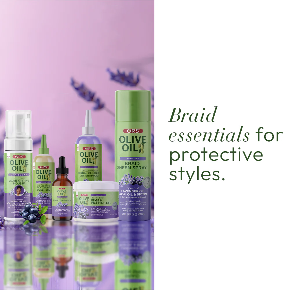 ORS Olive Oil Braidzone Edge & Braiding Gel for Hair & Scalp Nourishment (8.0 oz) - Image 11