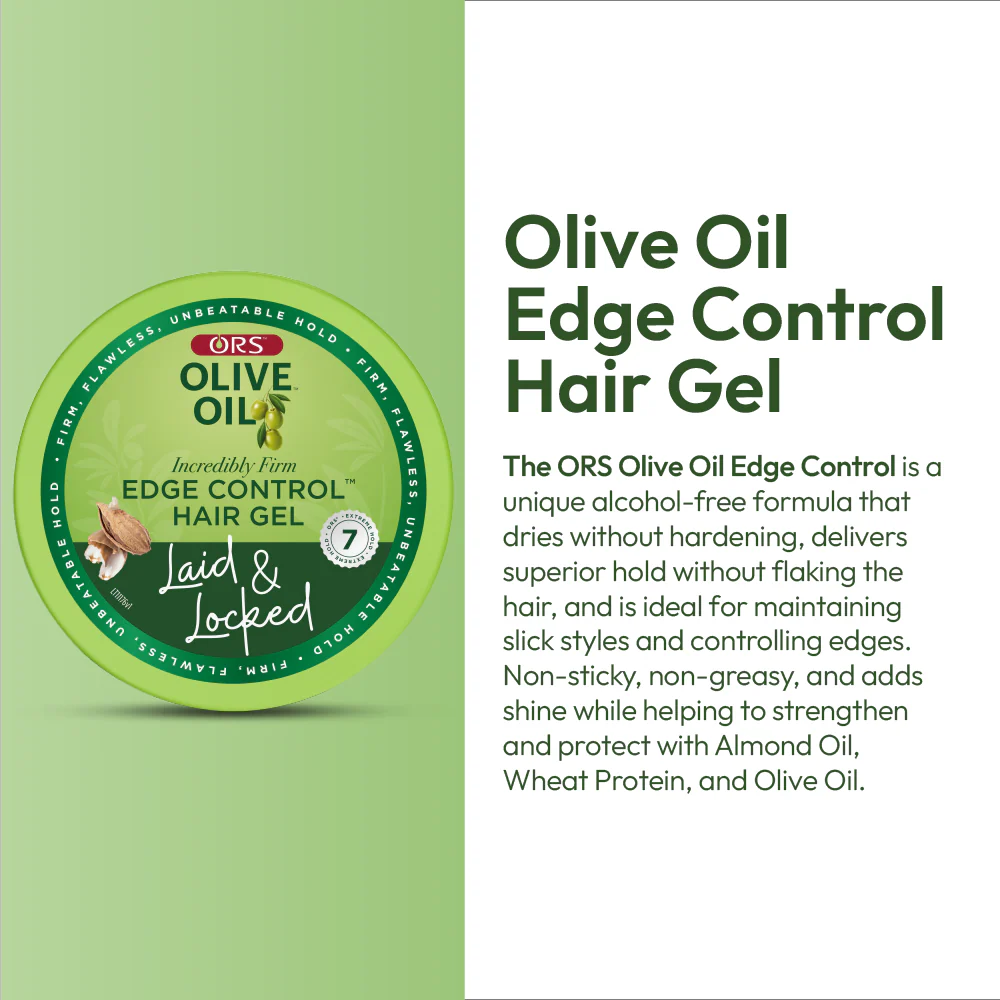 ORS Olive Oil Edge Control Hair Gel for Strengthening (2.2 oz) - Image 5