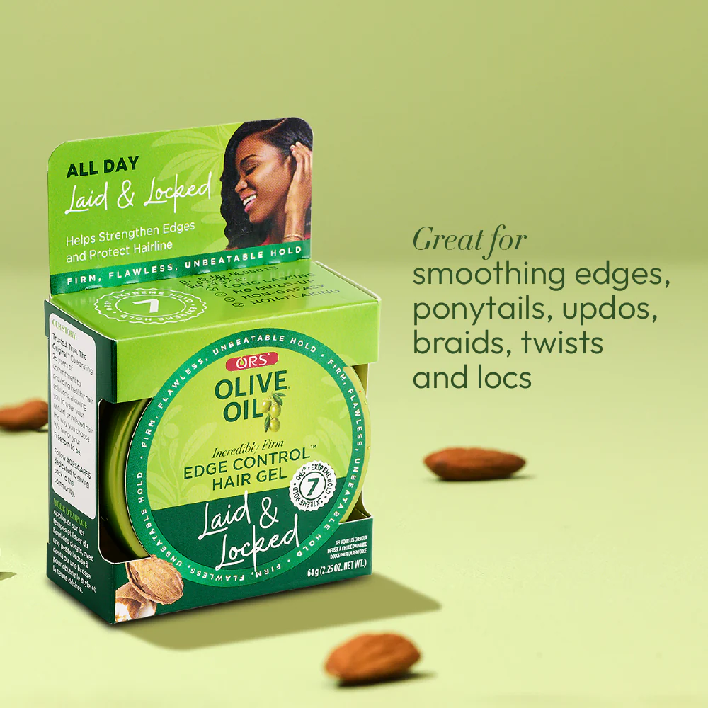 ORS Olive Oil Edge Control Hair Gel for Strengthening (2.2 oz) - Image 7