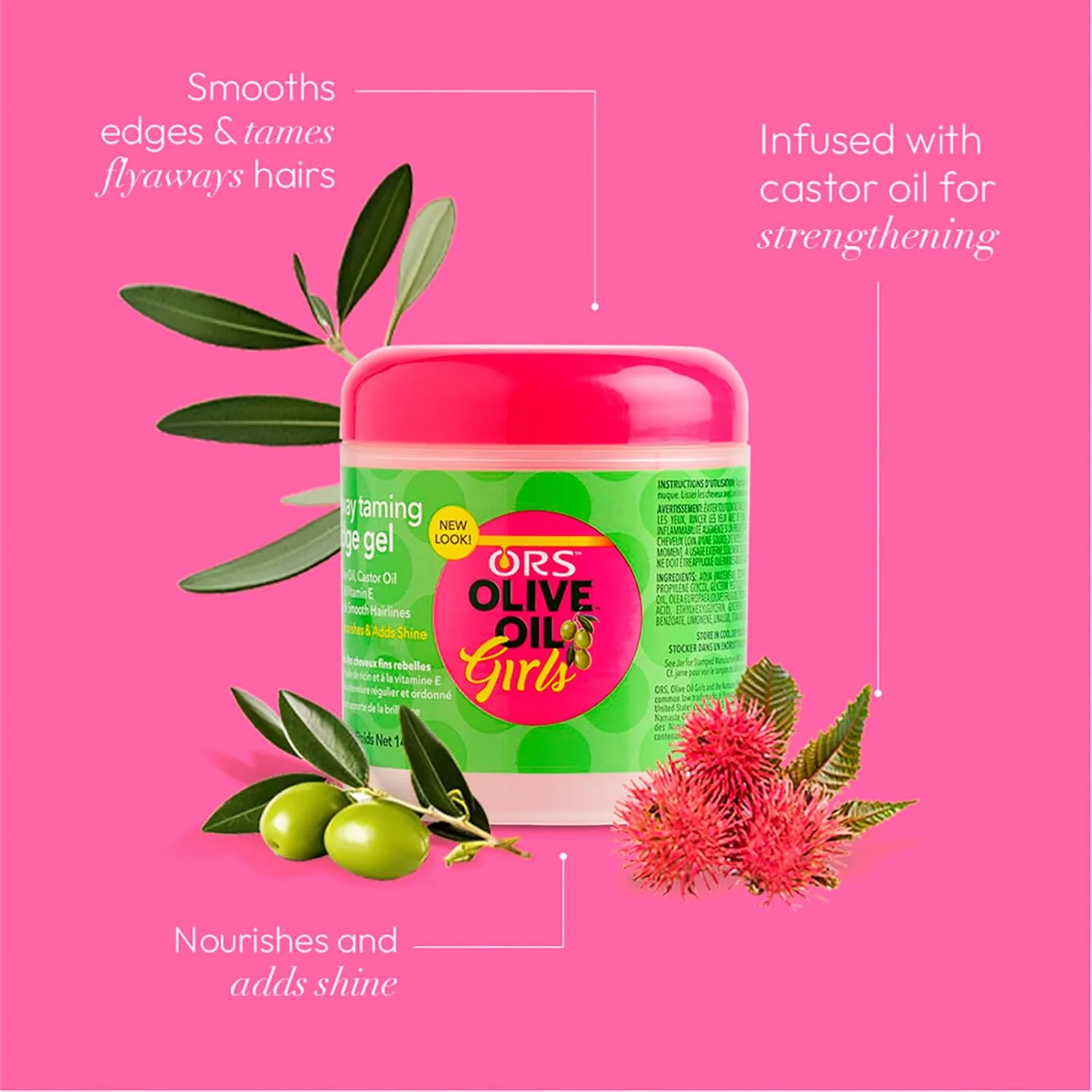 ORS Olive Oil Girls Fly-Away Taming Edge Gel (5.0 oz) - Image 4