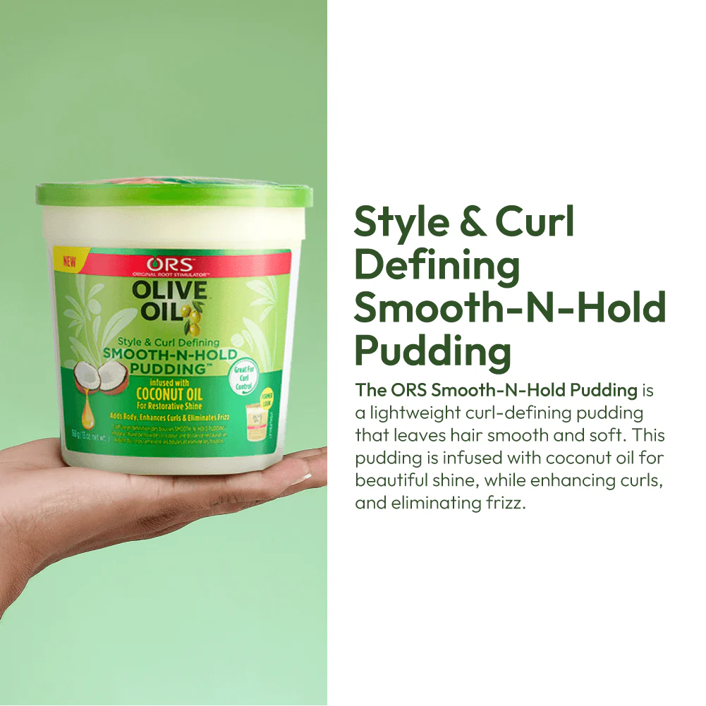 ORS Olive Oil Glossing Hair Polisher & Smooth-N-Hold Pudding 2-Piece Set - Image 6