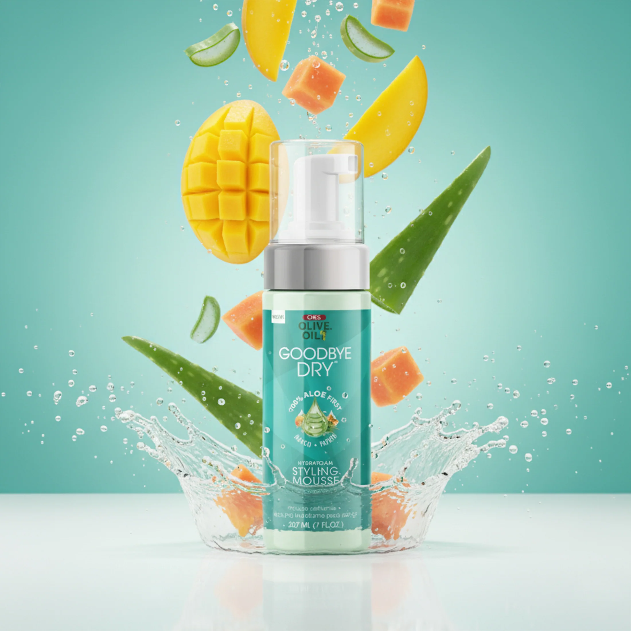 ORS Olive Oil Goodbye Dry Hydrafoam Styling Mousse (7.0 oz) - Image 6