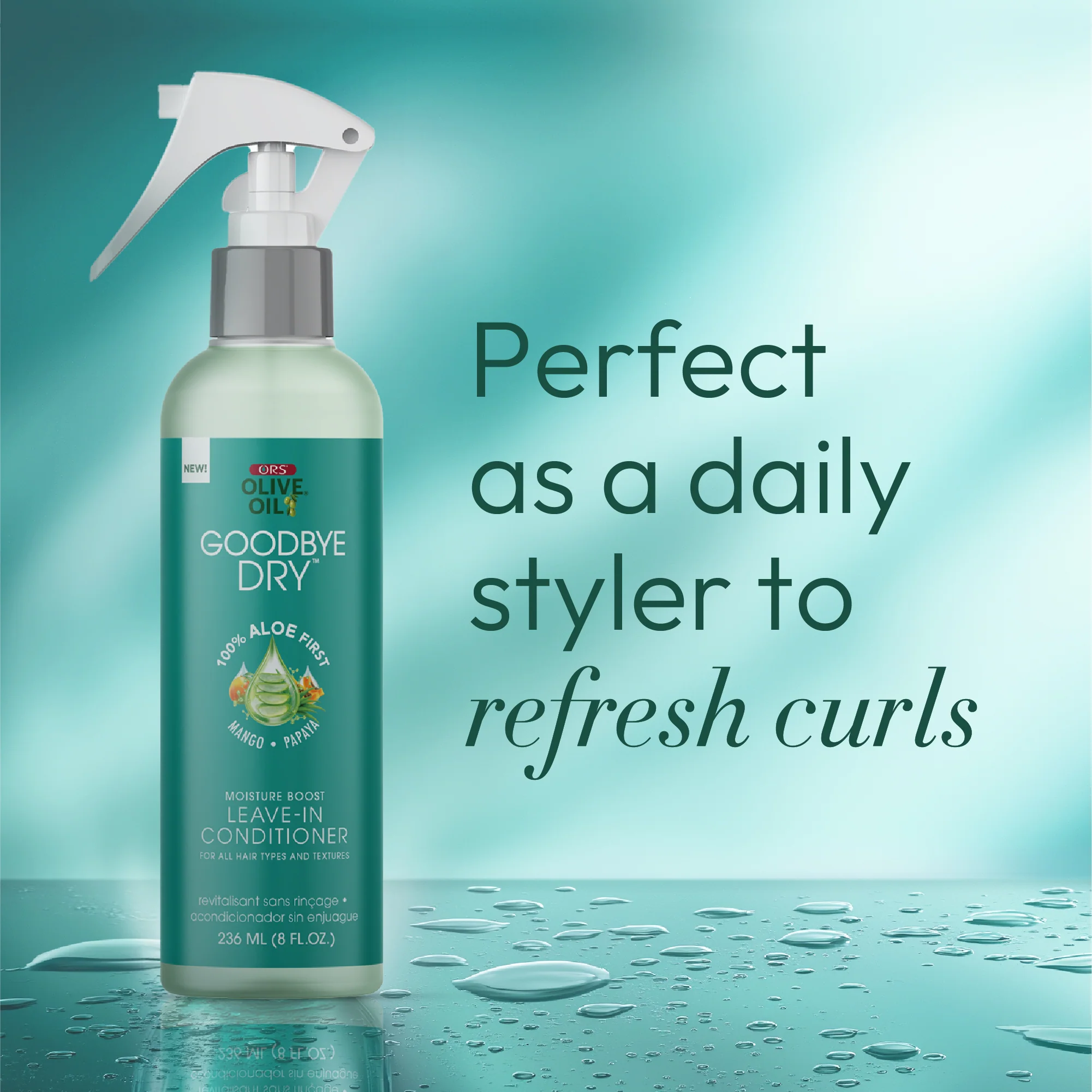 ORS Olive Oil Goodbye Dry Moisture Boost Leave-In Conditioner (8.0 oz) - Image 8
