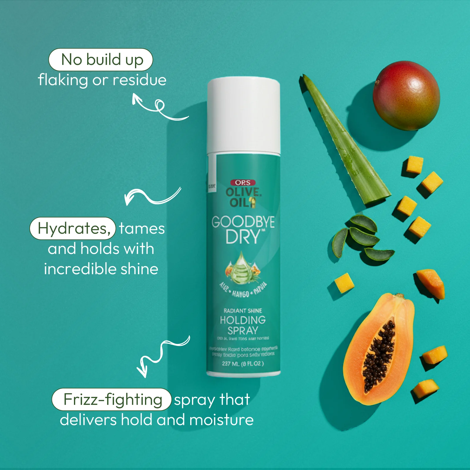 ORS Olive Oil Goodbye Dry Radiant Shine Holding Spray (8.0 oz) - Image 3