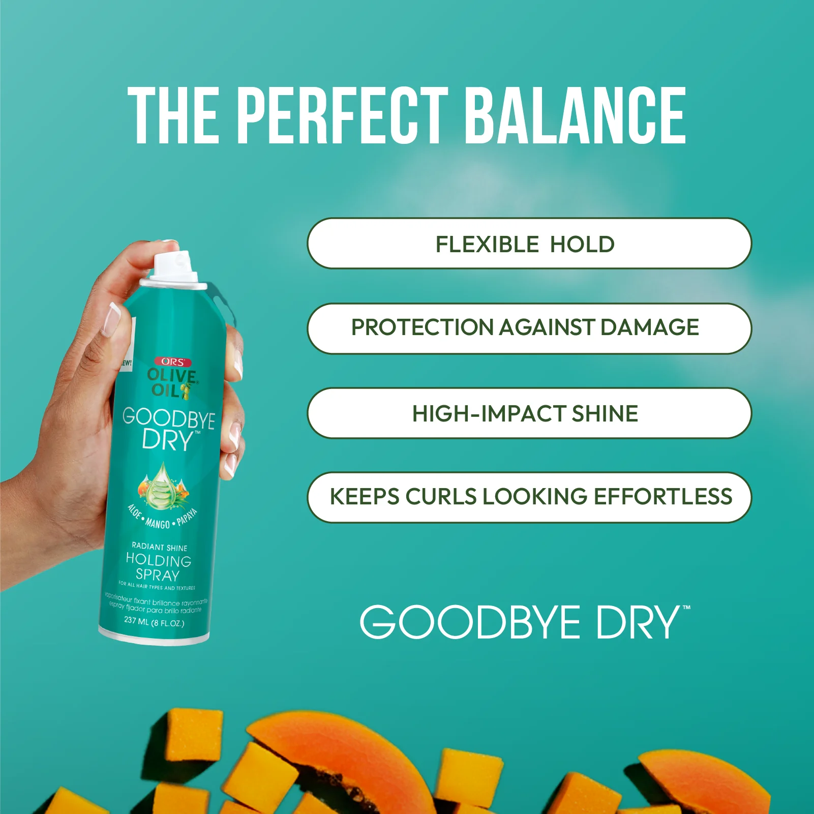 ORS Olive Oil Goodbye Dry Radiant Shine Holding Spray (8.0 oz) - Image 5