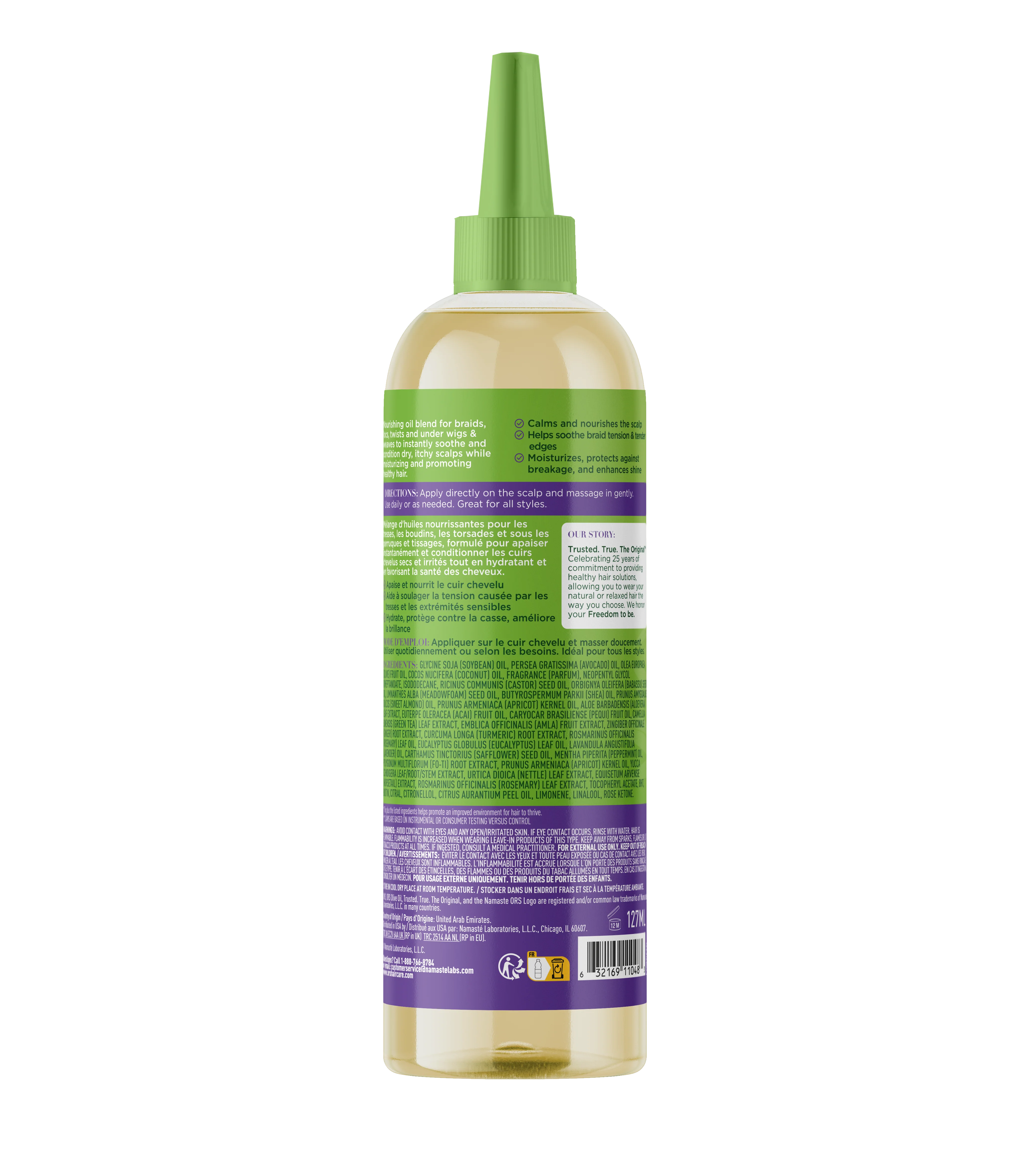 ORS Olive Oil Braidzone Soothing Scalp Oil for Scalp & Nourishment (4.3 oz) - Image 3