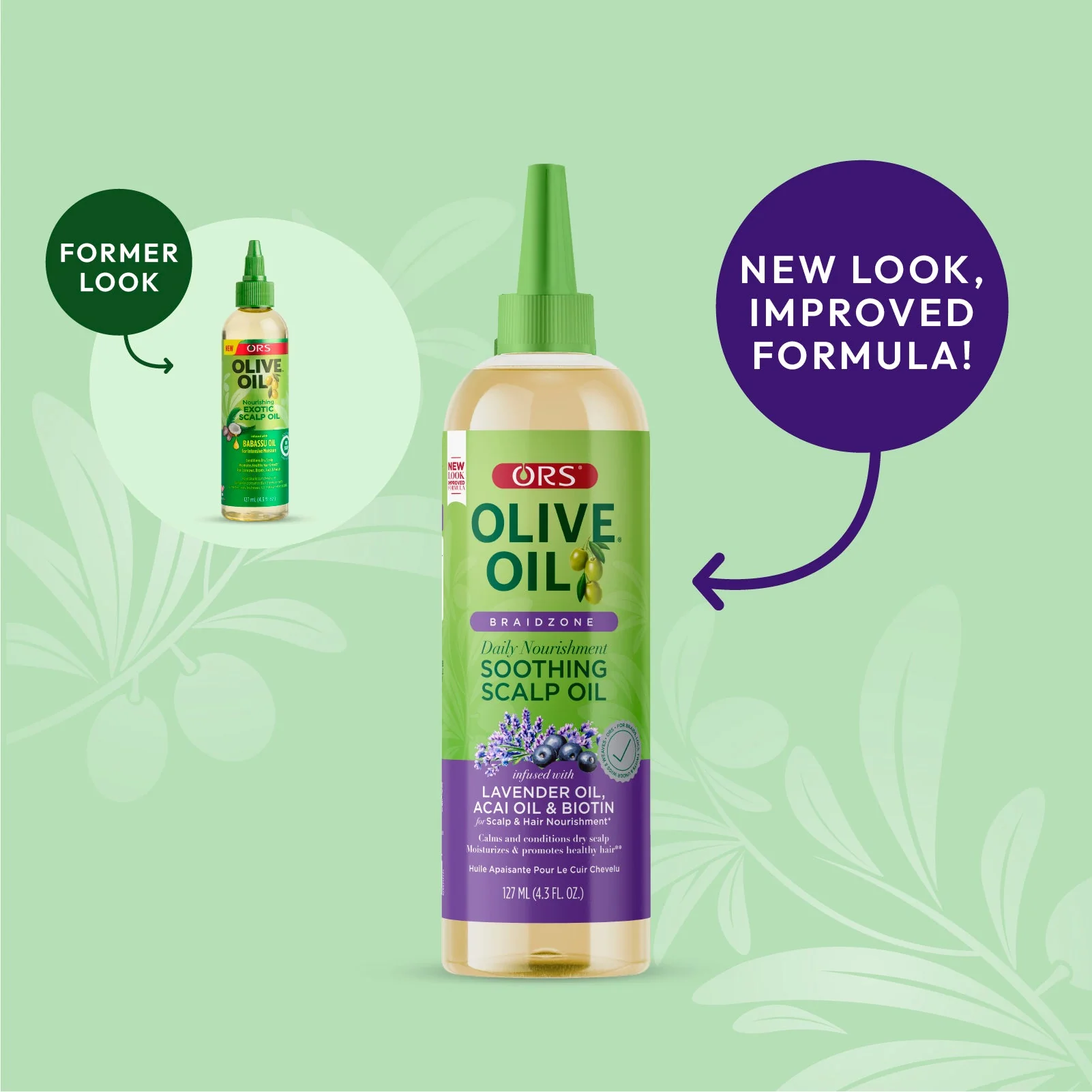 ORS Olive Oil Braidzone Soothing Scalp Oil for Scalp & Nourishment (4.3 oz) - Image 4