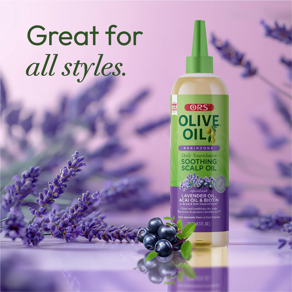 ORS Olive Oil Braidzone Soothing Scalp Oil for Scalp & Nourishment (4.3 oz) - Image 7