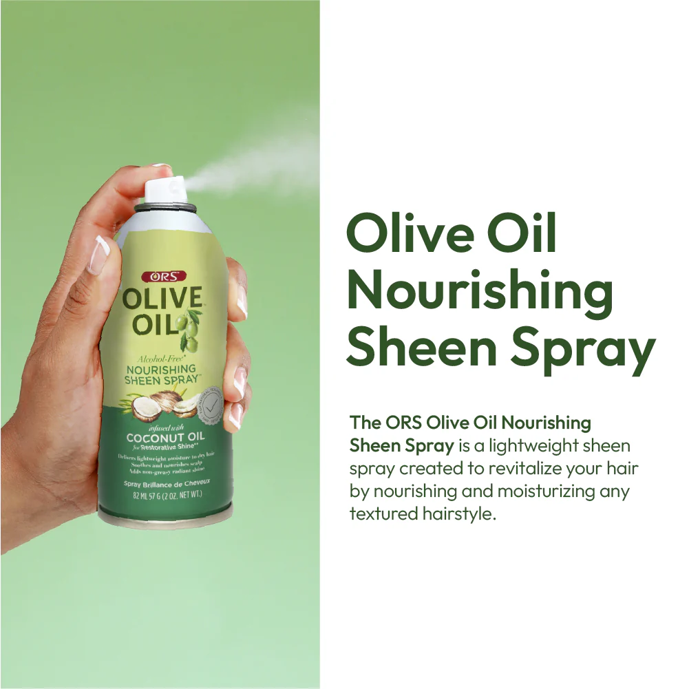 ORS Olive Oil Nourishing Sheen Spray for Restorative Shine (2.0 oz) - Image 4