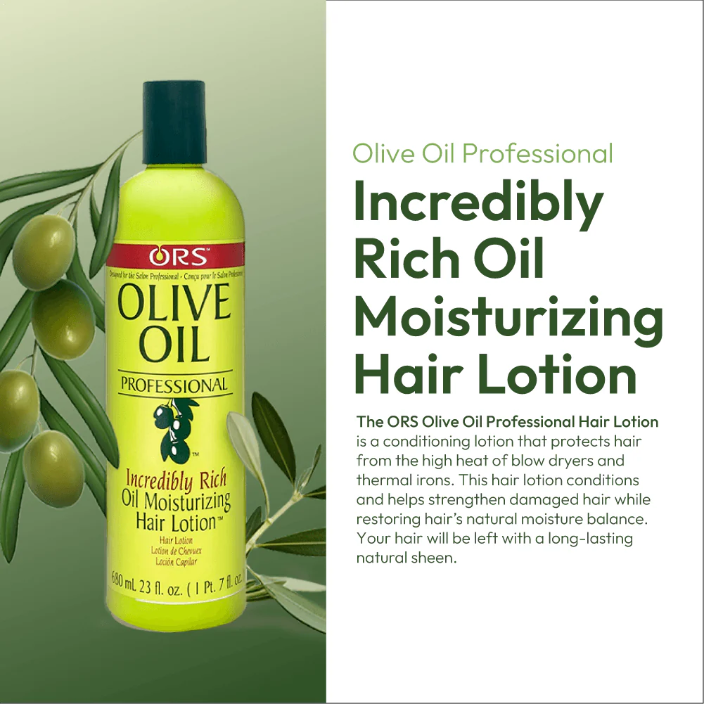 ORS Olive Oil Professional Incredibly Rich Oil Moisturizing Hair Lotion (23.0 oz) 2-Pack - Image 4