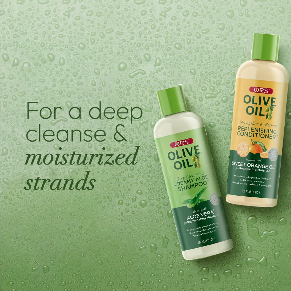 ORS Olive Oil Shampoo & Conditioner for Revitalizing Moisture (8.0 oz) 2-Piece Set - Image 5
