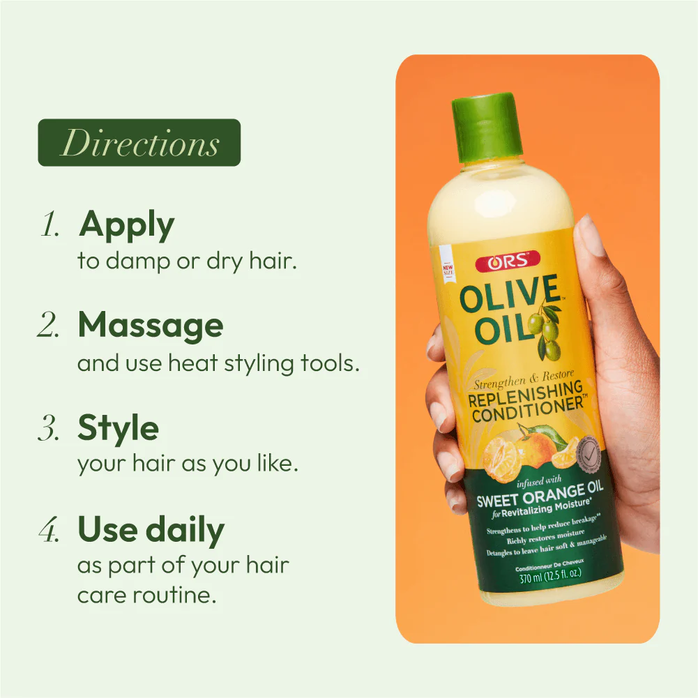 ORS Olive Oil Shampoo, Conditioner & Full Application No-Lyer Relaxer 3-Piece Set - Image 7